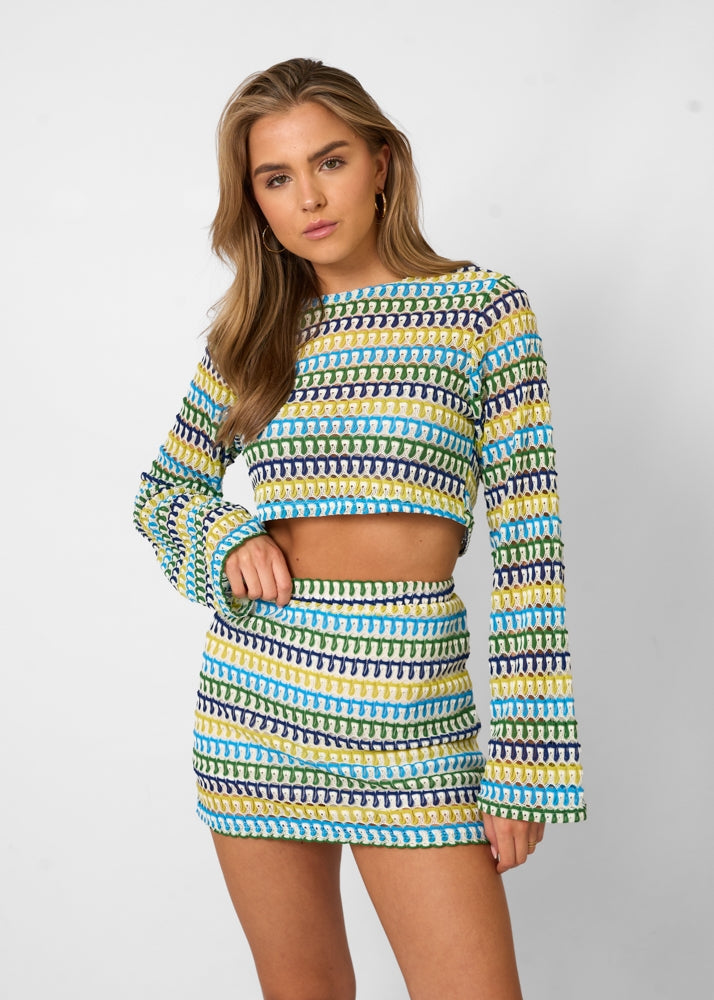 Stilvolles 2-Teiliges Strandoutfit für Frauen, Komfortables Häkel-Bikini-Set, Vielseitiges Sommer-Outfit-5