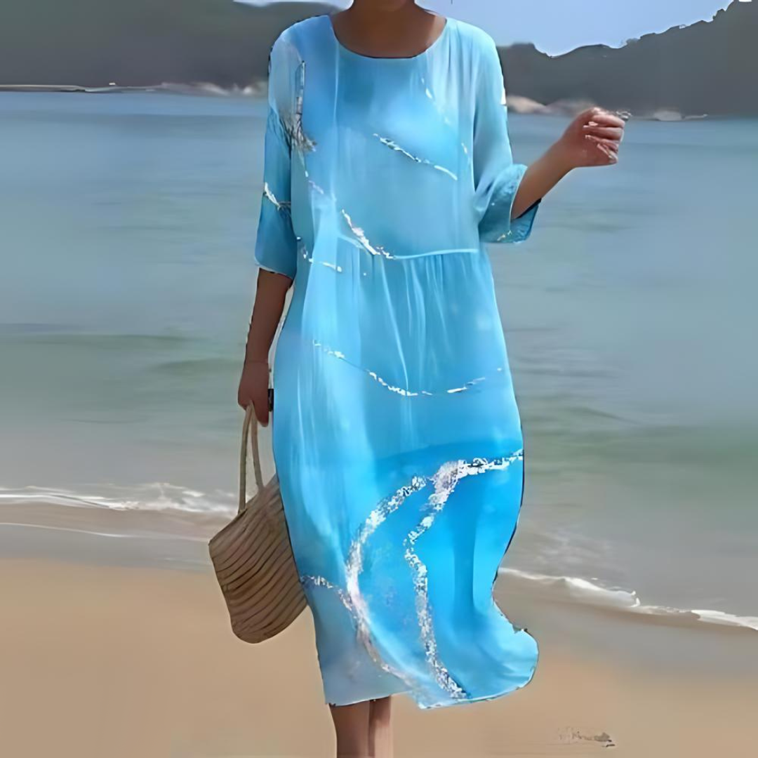 Variant image for Elegantes Blumendruck Damenkleid Für Hochzeitsgäste - Bequeme Passform Für Festliche Anlässe-13