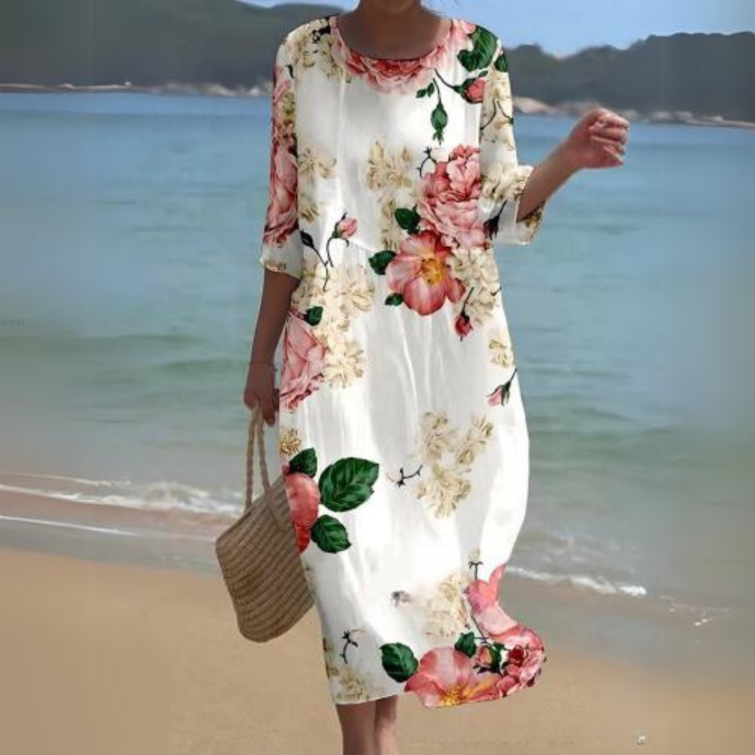 Variant image for Elegantes Blumendruck Damenkleid Für Hochzeitsgäste - Bequeme Passform Für Festliche Anlässe-25
