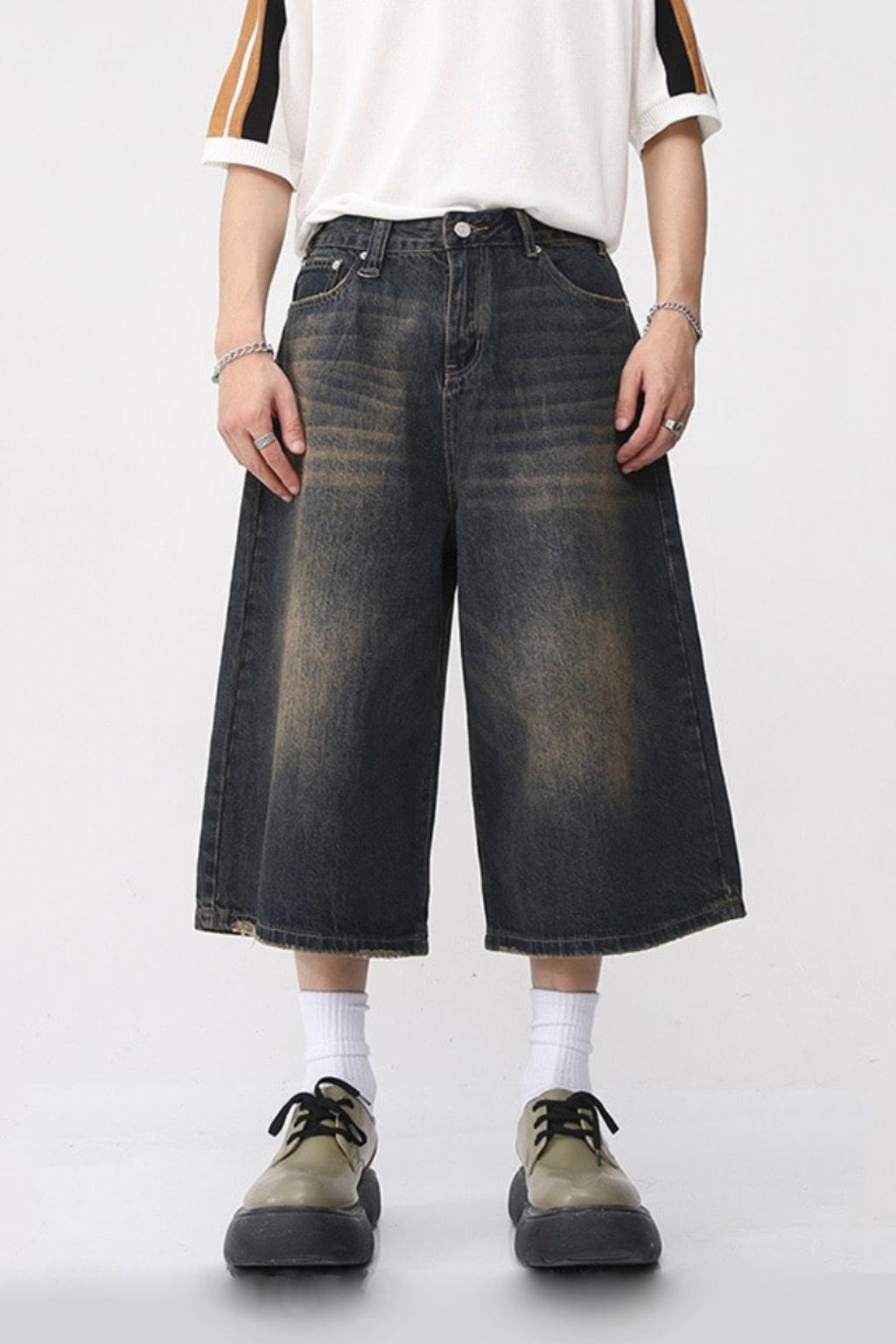 Übergroße Bermuda-Jorts für Männer, Baggy-Stil, 100% Baumwolle, Urban Style, Komfort und Trendbewusstsein-4