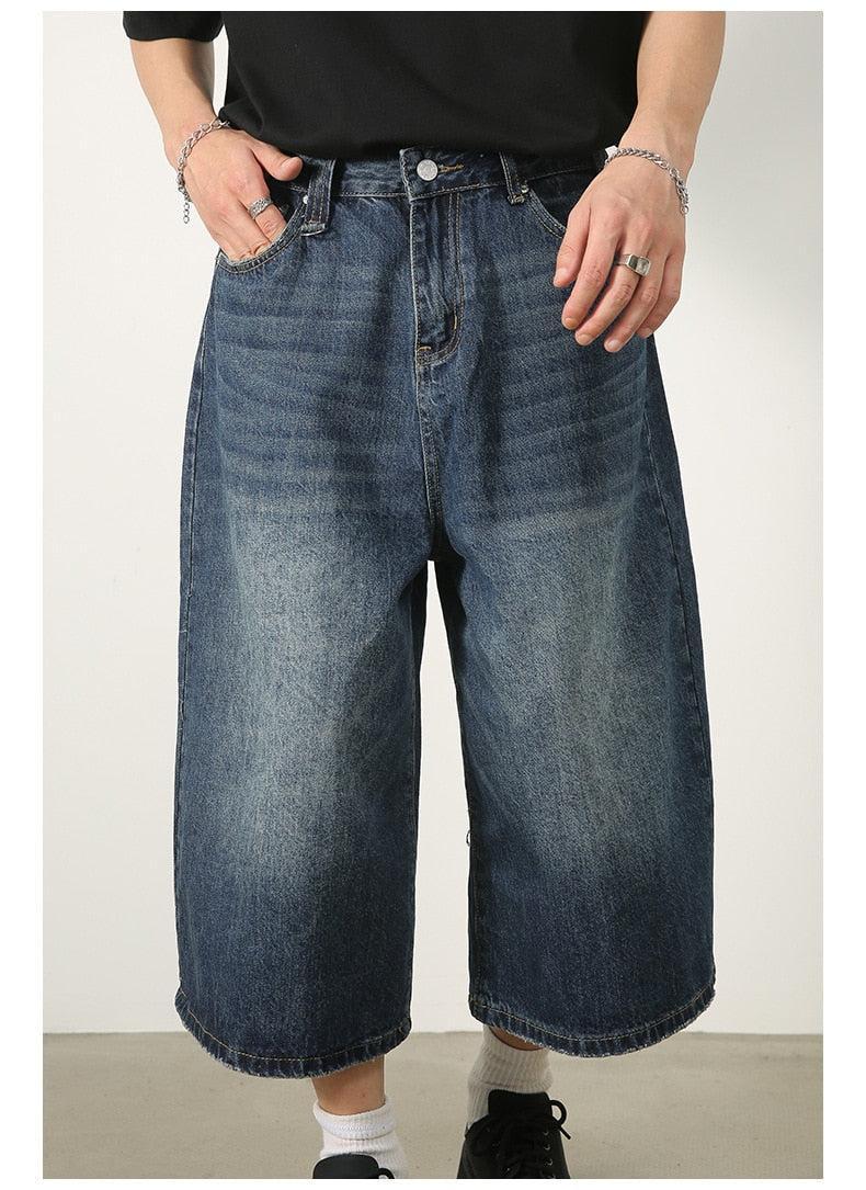 Variant image for Übergroße Bermuda-Jorts für Männer, Baggy-Stil, 100% Baumwolle, Urban Style, Komfort und Trendbewusstsein-6