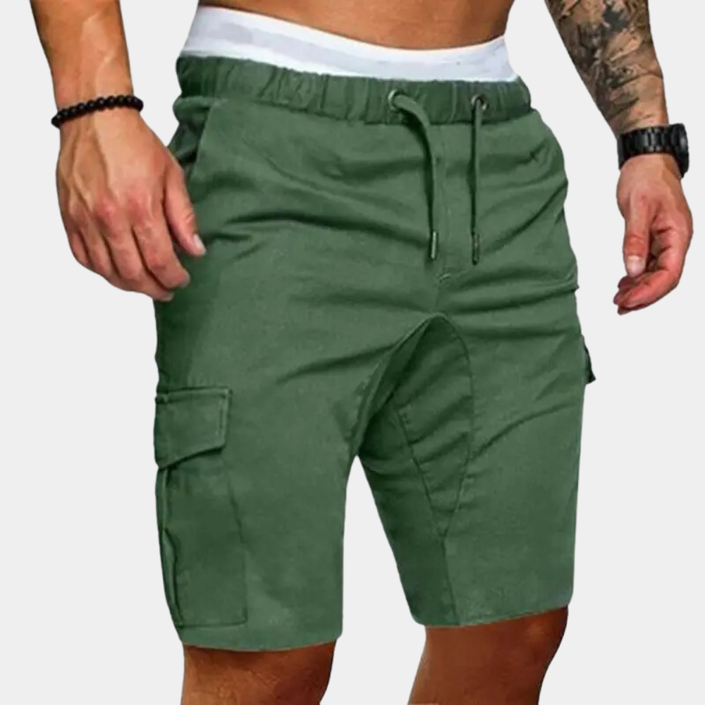 Herren Cargo Shorts Mit Reißverschlüssen, Bequemem Stretchstoff, Vielseitig Für Den Sommer-5