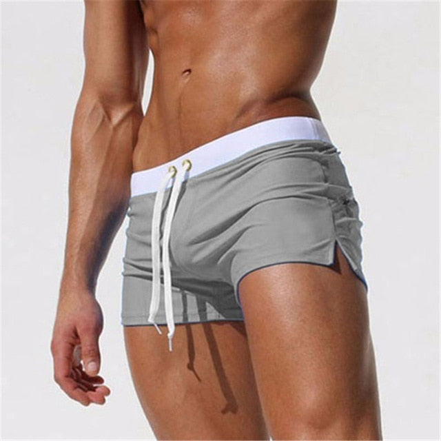 Variant image for Herren Badehose Schwimmshorts Schnelltrocknend Mit Verstellbarem Bund Und Seitentasche Für Wassersport-43