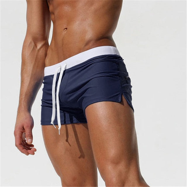 Variant image for Herren Badehose Schwimmshorts Schnelltrocknend Mit Verstellbarem Bund Und Seitentasche Für Wassersport-18