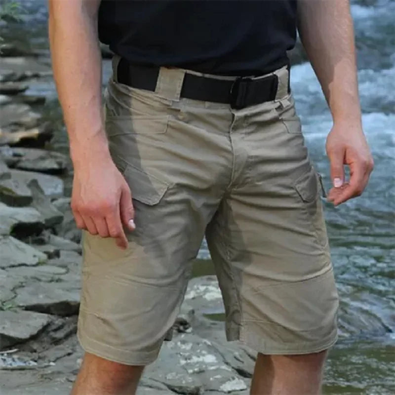 Herren Cargo Shorts Mit 7 Taschen Aus Leichtem, Wasserabweisendem Material Für Outdoor-Abenteuer-4