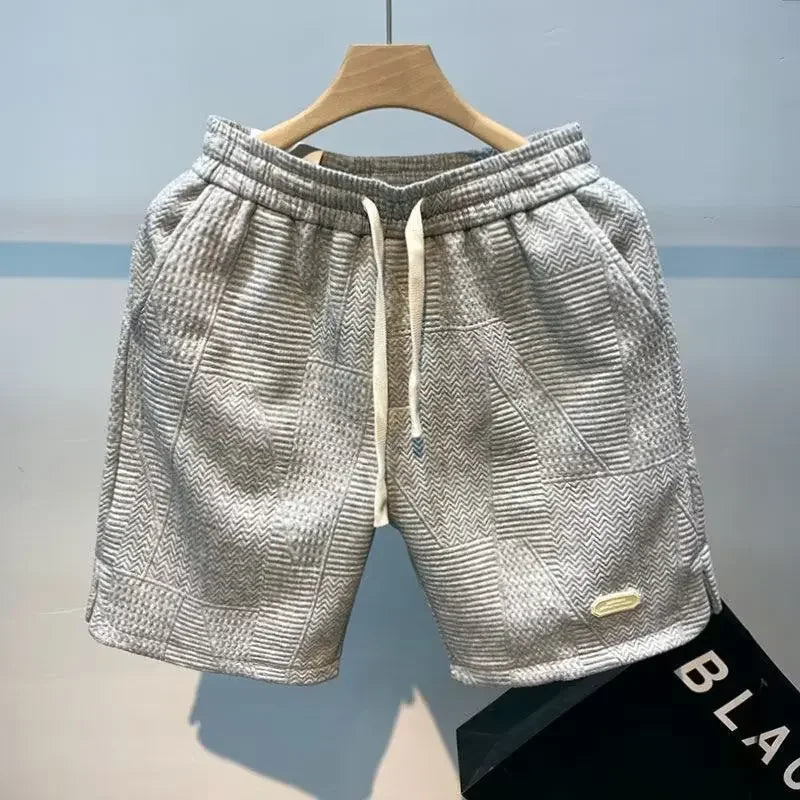 Herbst Herren Kurze Sporthose Kordel Basketball Shorts für Fitnessstudio und Freizeit-5