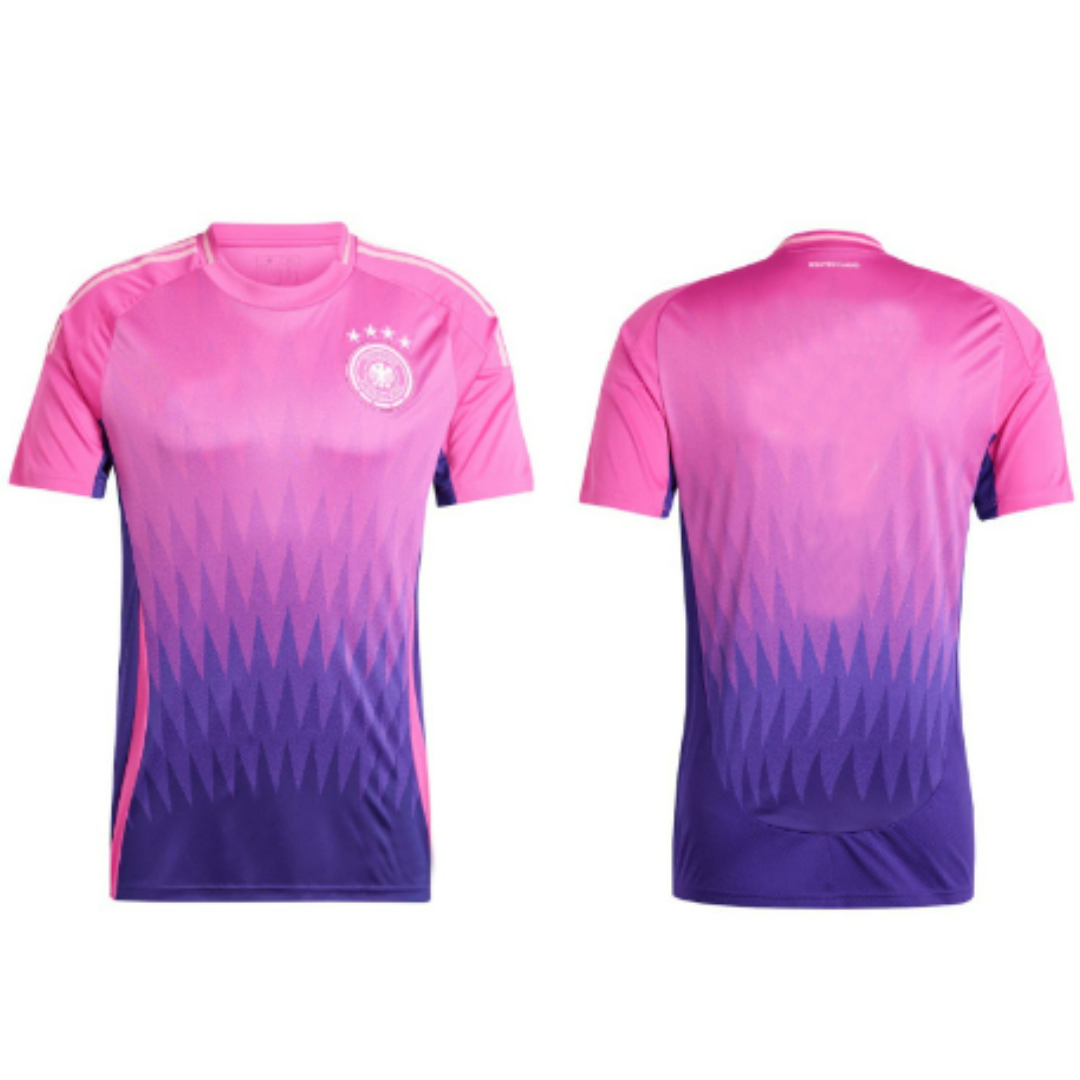 Herren-Fußballtrikot Retro-Design Euro 2024, Bequeme Passform, Klassische Deutsche Teamfarben, Trikots Fußball S-XXL
