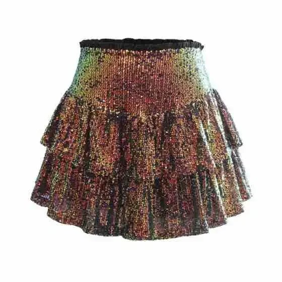 Variant image for Flatternder Paillettenrock - Elegante Partykleidung Mit Komfortablem Innenfutter-21