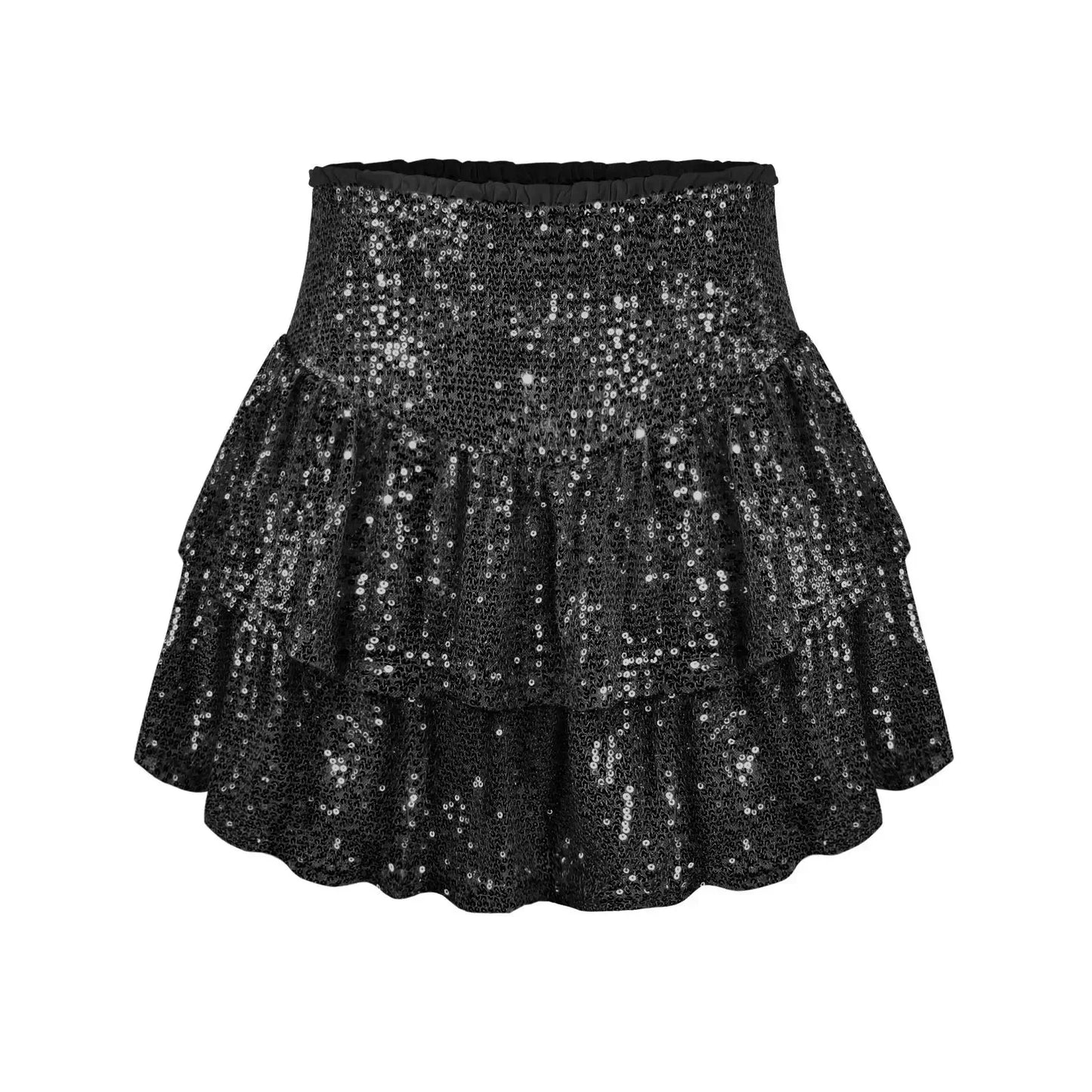 Flatternder Paillettenrock - Elegante Partykleidung Mit Komfortablem Innenfutter 2
