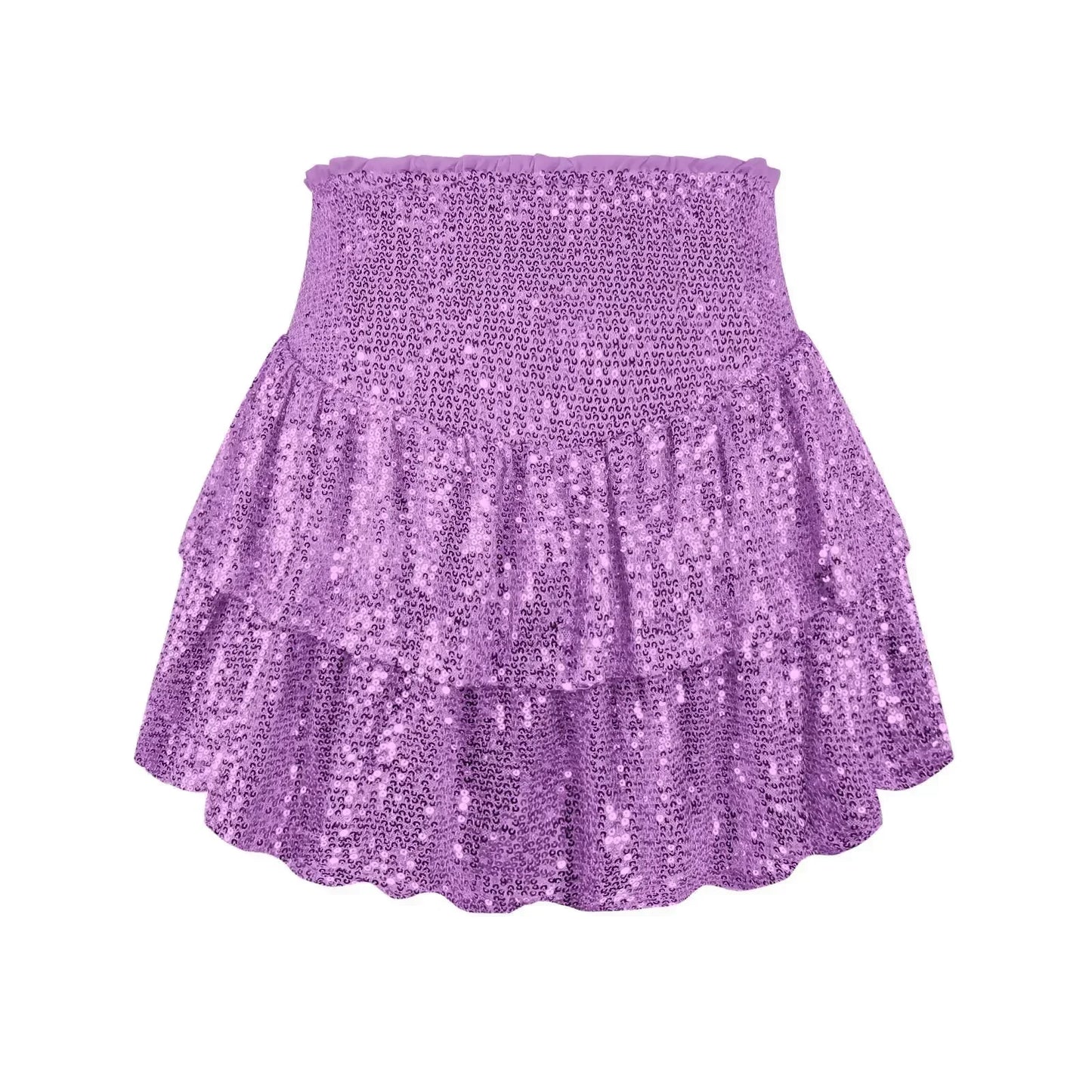 Variant image for Flatternder Paillettenrock - Elegante Partykleidung Mit Komfortablem Innenfutter-33