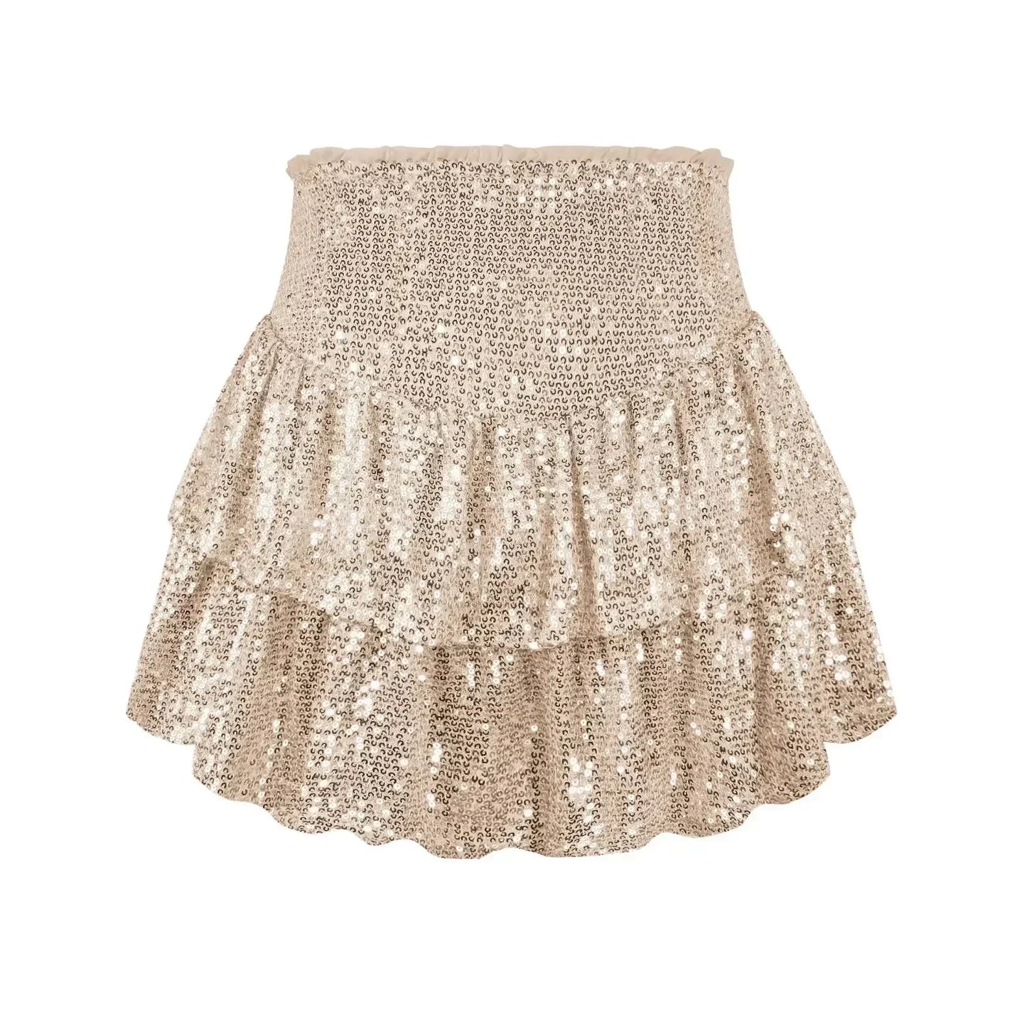 Flatternder Paillettenrock - Elegante Partykleidung Mit Komfortablem Innenfutter 5