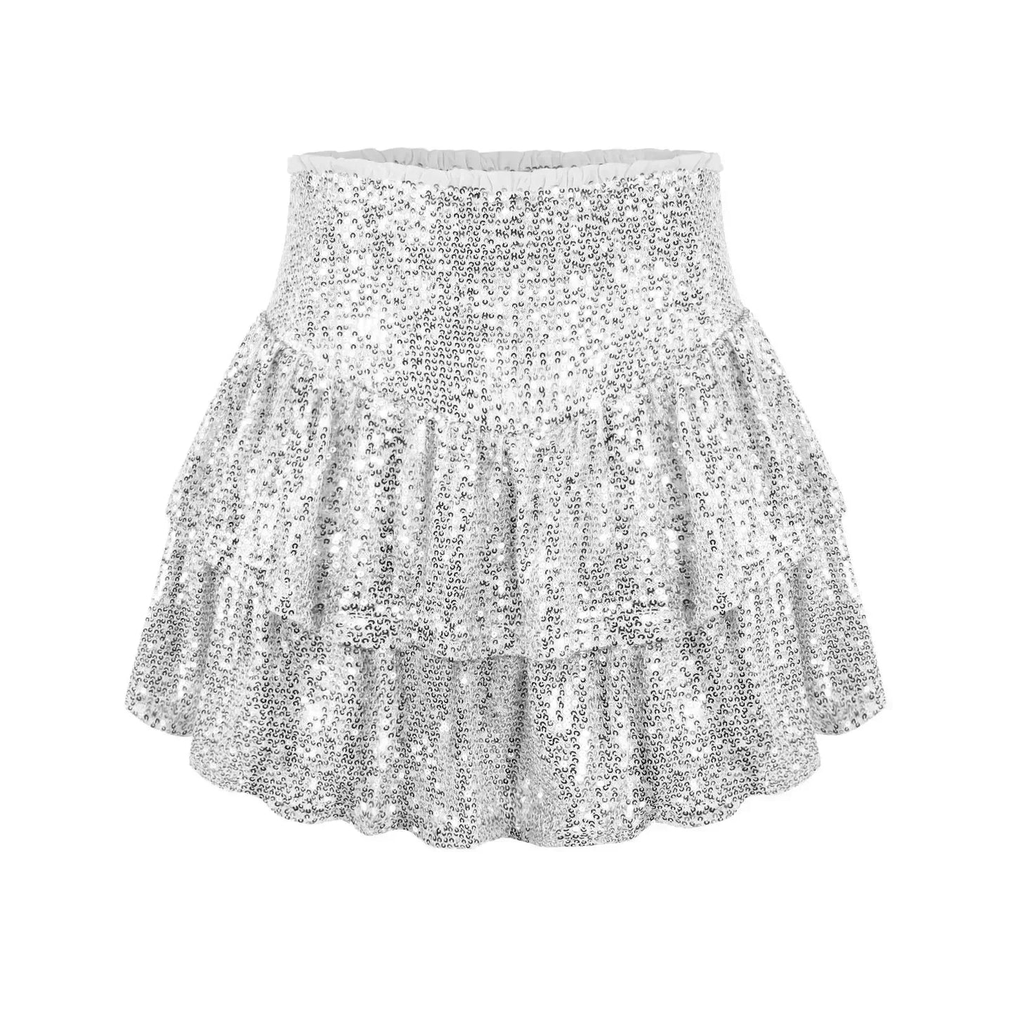 Variant image for Flatternder Paillettenrock - Elegante Partykleidung Mit Komfortablem Innenfutter-9