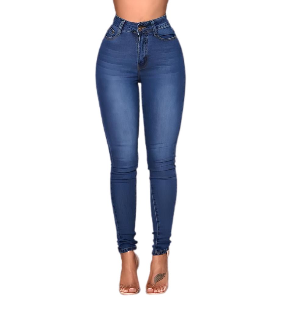 Variant image for Hohe Taille Dünne Jeans Damen, Bequeme Passform, Vielseitig, Größen XS-XL-28