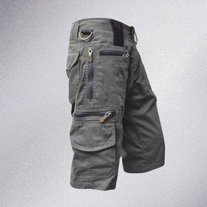 Herren Cargo Shorts Mit 10 Taschen Aus Baumwolle Und Verstellbarem Bund Für Outdoor-Aktivitäten-2