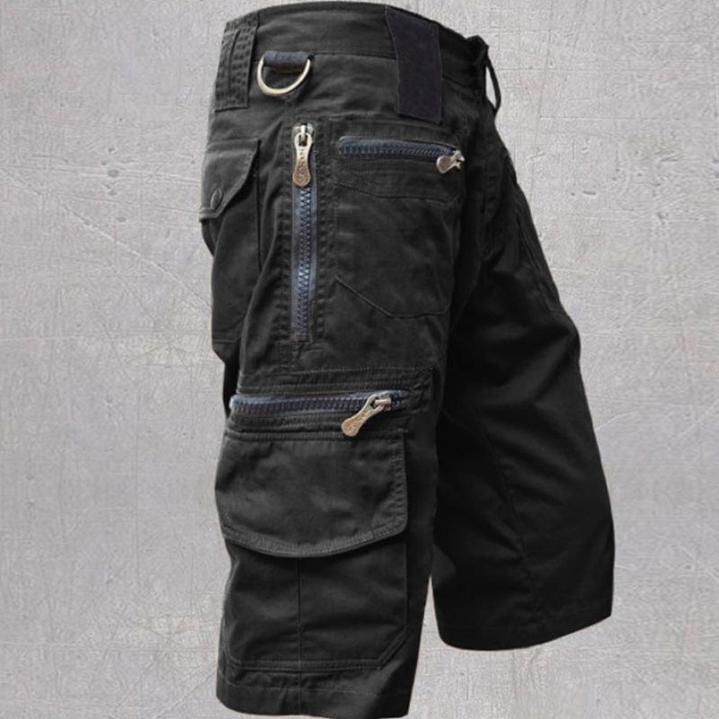 Herren Cargo Shorts Mit 10 Taschen Aus Baumwolle Und Verstellbarem Bund Für Outdoor-Aktivitäten-6