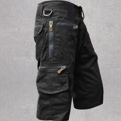 Herren Cargo Shorts Mit 10 Taschen Aus Baumwolle Und Verstellbarem Bund Für Outdoor-Aktivitäten-6