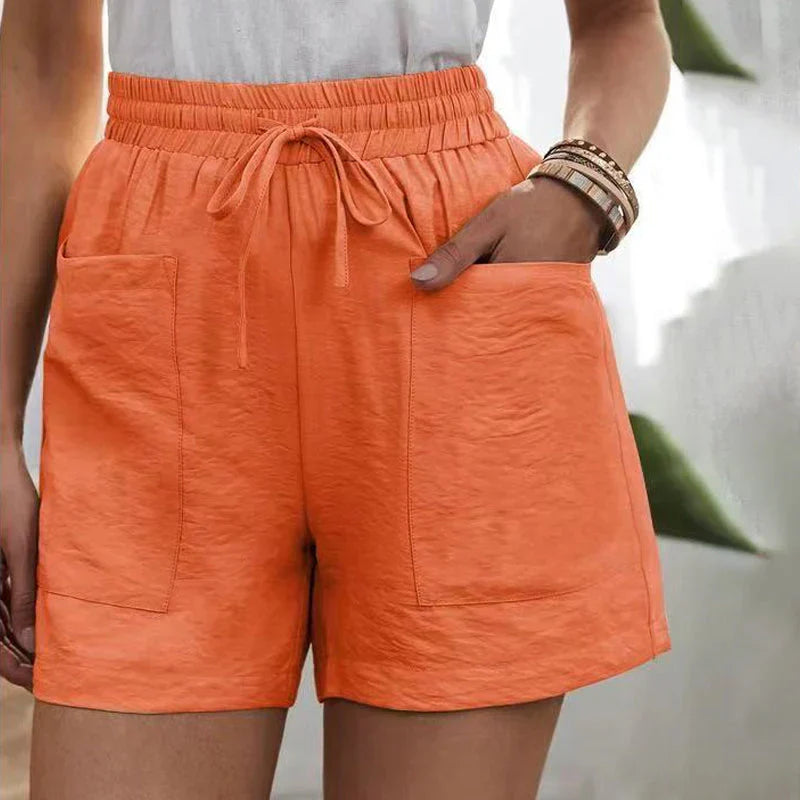 Variant image for Lässige Shorts Herren Mit Taschen, Atmungsaktive Kurze Hosen Für Den Alltag, Leinenmischung-41