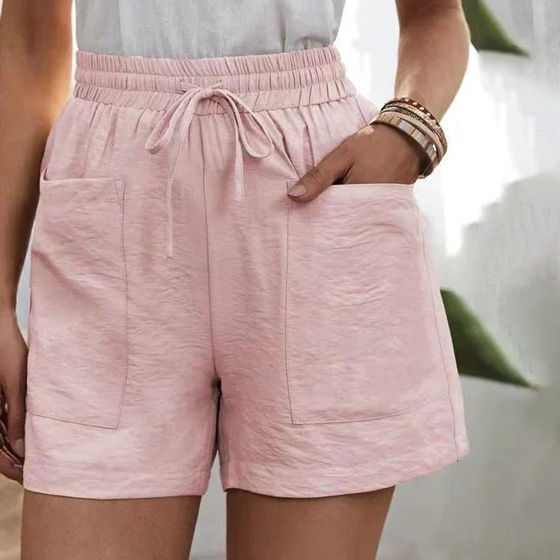 Variant image for Lässige Shorts Herren Mit Taschen, Atmungsaktive Kurze Hosen Für Den Alltag, Leinenmischung-57