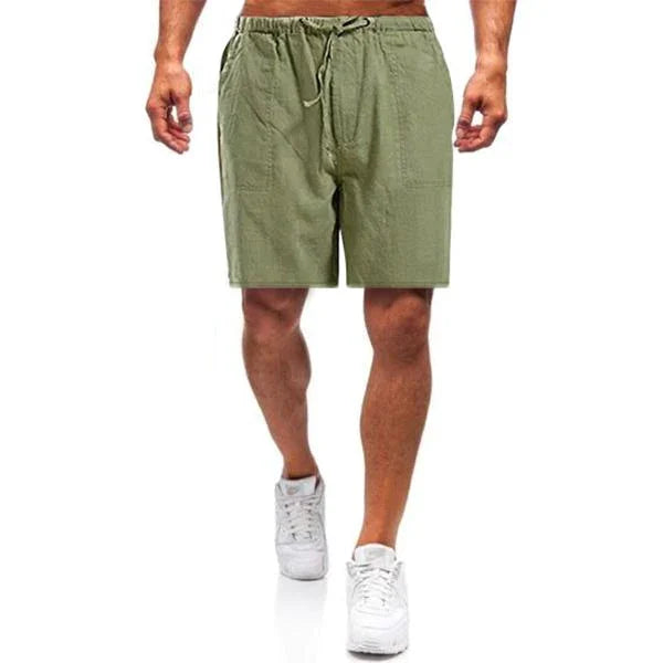Variant image for Herren-Leinenshorts Mit Elastischem Bund Und Taschen – Bequeme Kurze Hosen Für Komfort Und Stil-41