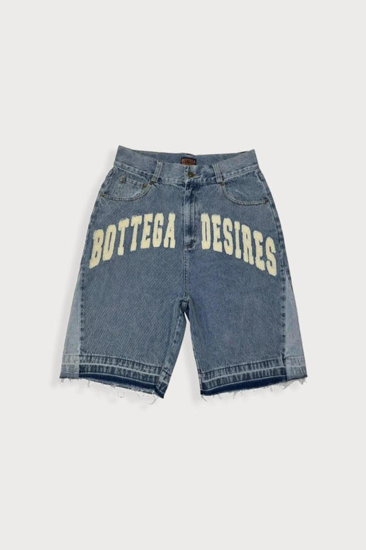 Baggy Jeans Shorts Herren, Vintage-Stil, Komfortable Passform, Mehrere Taschen, Lässige Streetwear-1