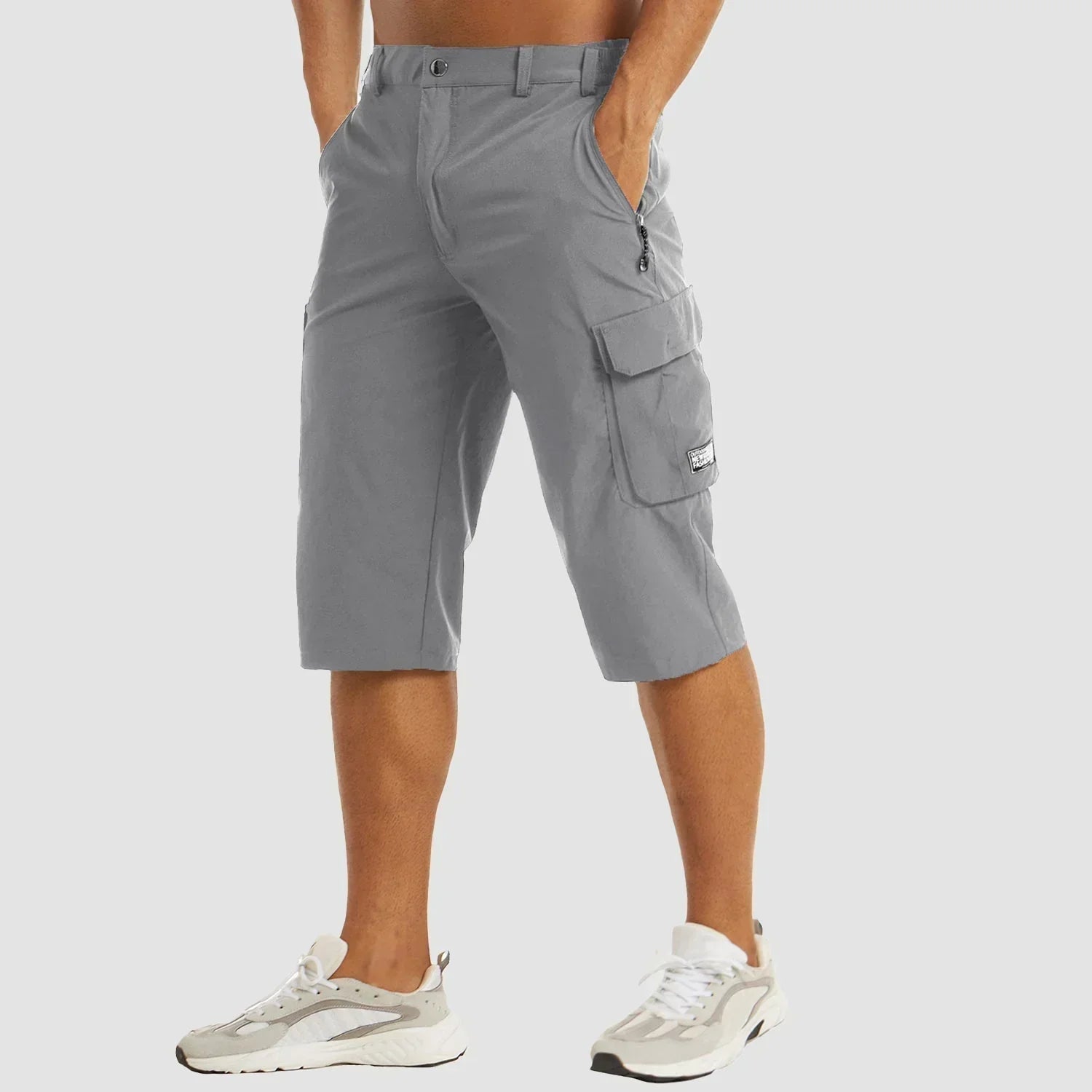 Schnell Trocknende Herren-Frachtshorts Mit Mehreren Taschen Für Den Outdoor-Einsatz-3