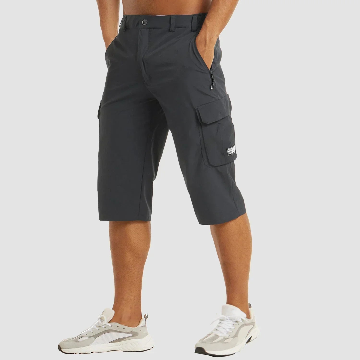 Variant image for Schnell Trocknende Herren-Frachtshorts Mit Mehreren Taschen Für Den Outdoor-Einsatz-11
