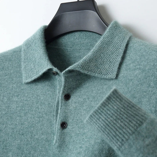 Herrenpullover Aus Merinowolle – Bequemer Und Stilvoller Merino Pullover Herren Mit Halbhoch-Kragen Und Kabelstrickmuster-1