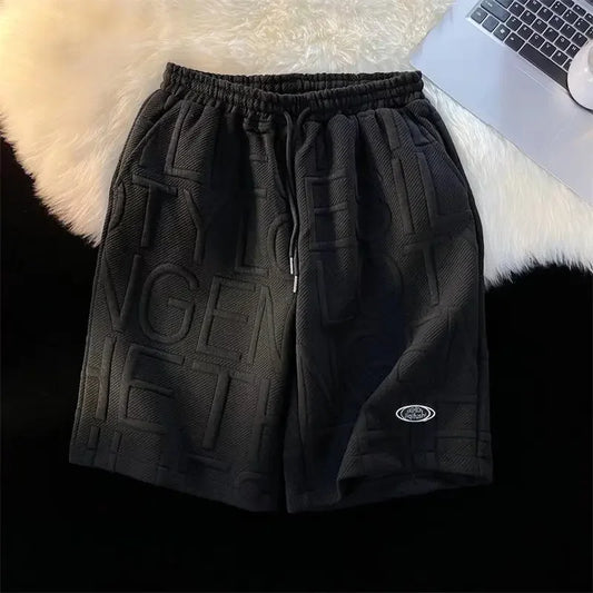 Herbst Herren Kurze Sporthose Kordel Basketball Shorts für Fitnessstudio und Freizeit-1