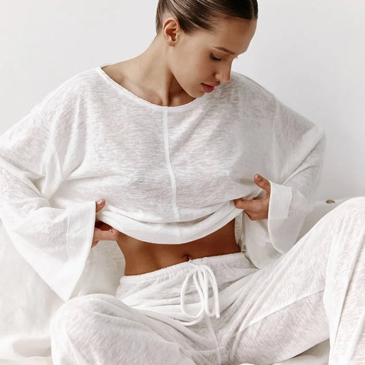 Mara Breezy Loungewear Set - Weiches Zweiteiliges Outfit Für Entspannte Tage Und Nächte 1