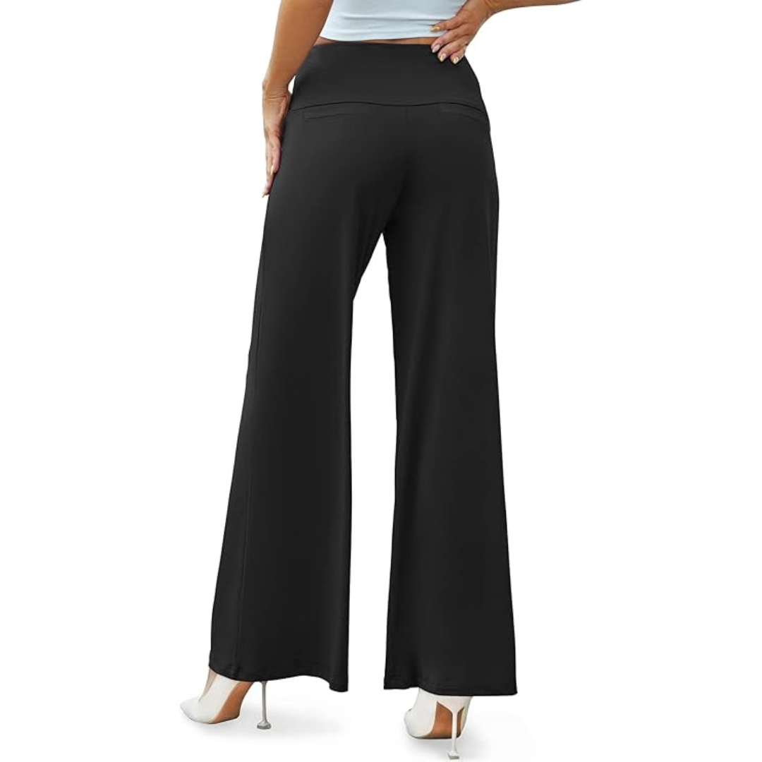 Hohe Hose mit Hoher Taille für Frauen - Bequeme Stretch-Hosen für Freizeit und Eleganz-6