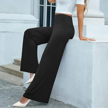 Hohe Hose mit Hoher Taille für Frauen - Bequeme Stretch-Hosen für Freizeit und Eleganz-5