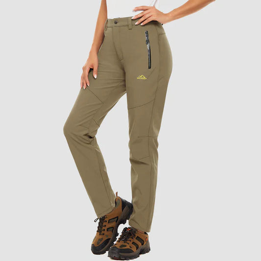 Wasserdichte Damen Skihose Mit Fleece-Futter Für Komfort Und Wärme In Allen Wetterbedingungen-1