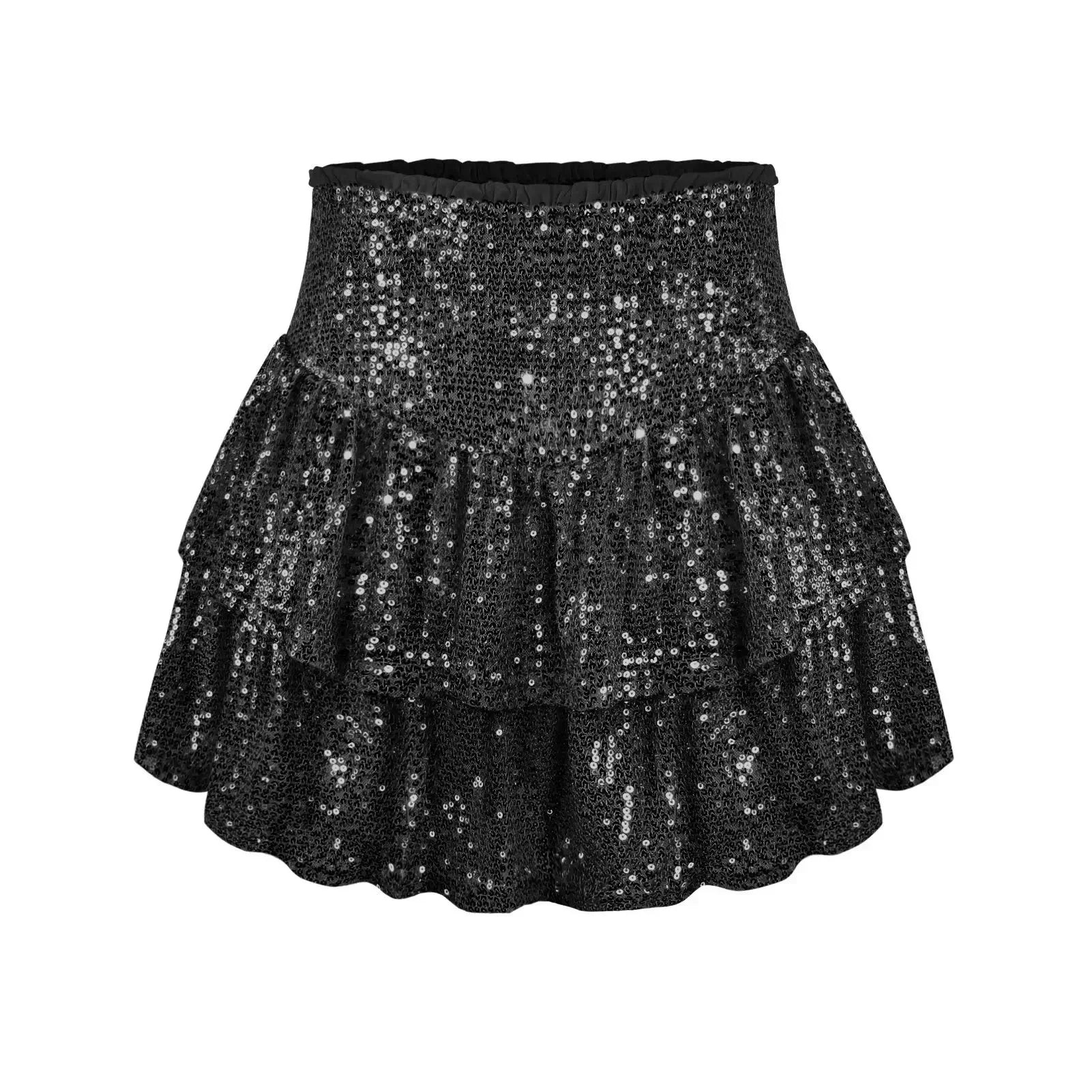 Flatternder Paillettenrock - Elegante Partykleidung Mit Komfortablem Innenfutter 2