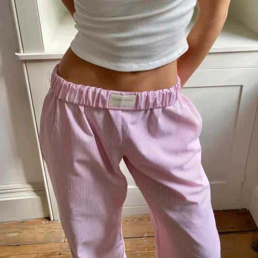 Fließende Leinenhose Damen - Eleganter Sommerstil, Komfortable Passform 1